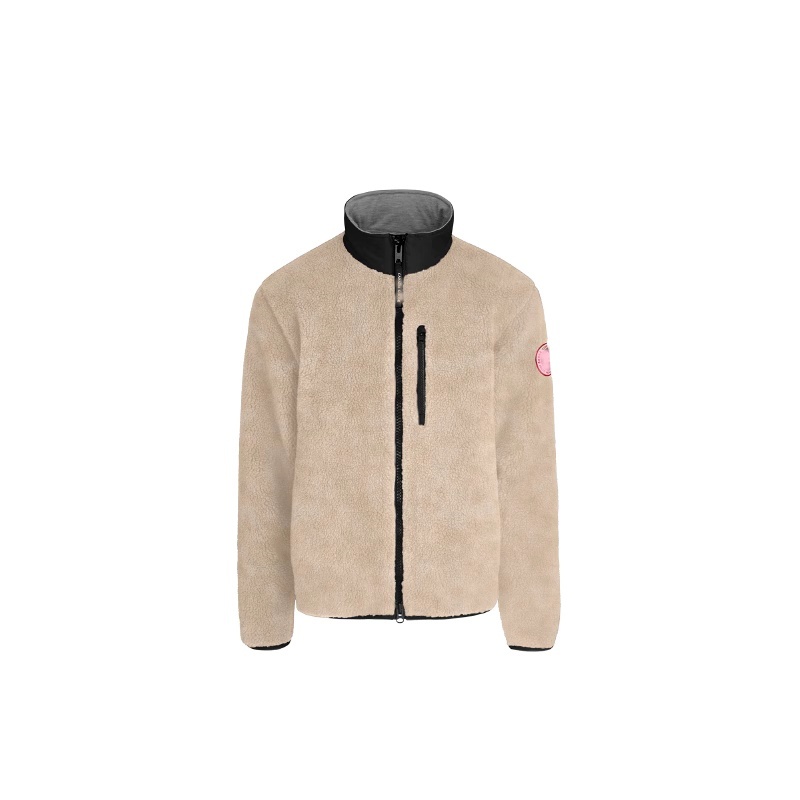 2024 Autumn/Winter Kelowna Mens and Womens Fleece Jacket Coat Male Stand Collar Loose Lamb Fleece Embroidered Top Coat 7017M0100