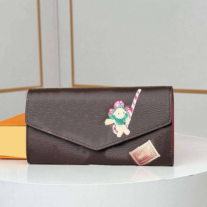 Portefeuilles de l'édition de Noël pour les petites articles en cuir de qualité pour femmes sacs à main cartoon imprimés