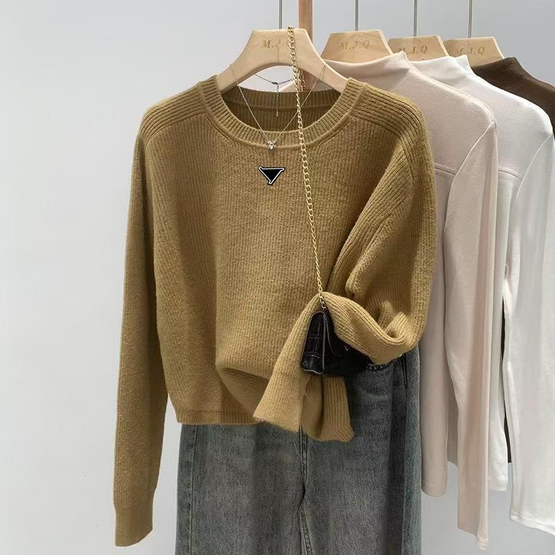 Womens Sweaters Fashion Designer Sweaters O Neck Sweater Women Autumn And Spring Pullover Long Knit Top