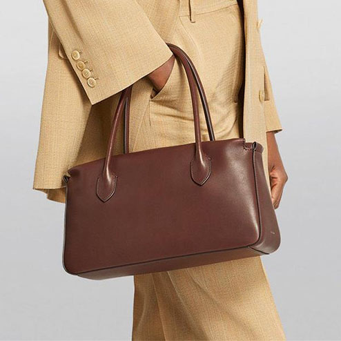 Designer bag Margaux row totes suede bag large capacity handbag park handbag leather luxury womens designer Camdem flat shoulder strap closed 94 1e
