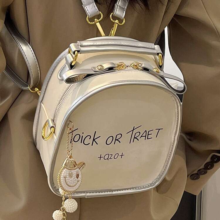 Sac à bandoulière haut de gamme pour femmes, nouveau design tendance et à la mode, niche pour les étudiants, sac à dos portable, 2024