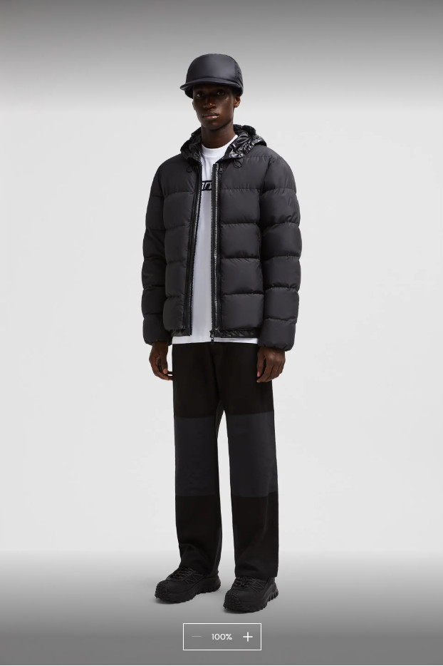 Reversible 2024 Autumn Winter Men's White Duck Down Parkas Jackets Zipper Striped Hooded Man's Slim Short Coats MKMS24004