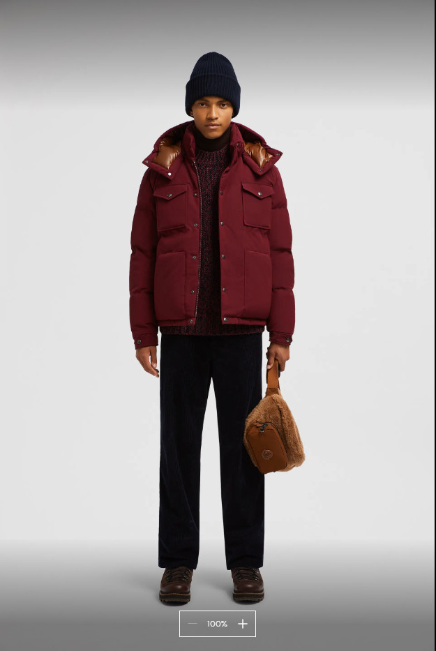 2024 Autumn Winter Men's White Duck Down Parkas Jackets Zipper Striped Hooded Man's Slim Short Coats MKMS24009