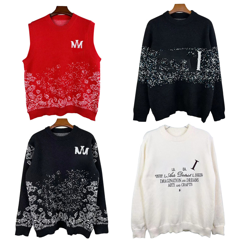 Pull de créateur chalandon aux chandails de créateurs de créateurs de créateurs nouveaux automne et lettre d'hiver Jacquard pour hommes et femmes
