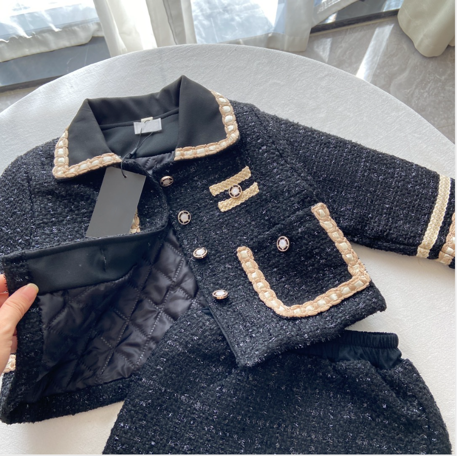 Autumn Winter Baby Girls Brand Clothing Sets Girl CoatsSkirts 2pcs Set Cute Kids Outfits Children Suit Child Clothes H251208-image-1087715524