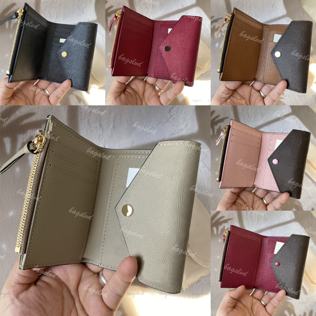 wallet designer women purse designer wallet card holder short wallet women luxury wallet coin purse small wallets zipper Fashion purses gold butt-image-994846029