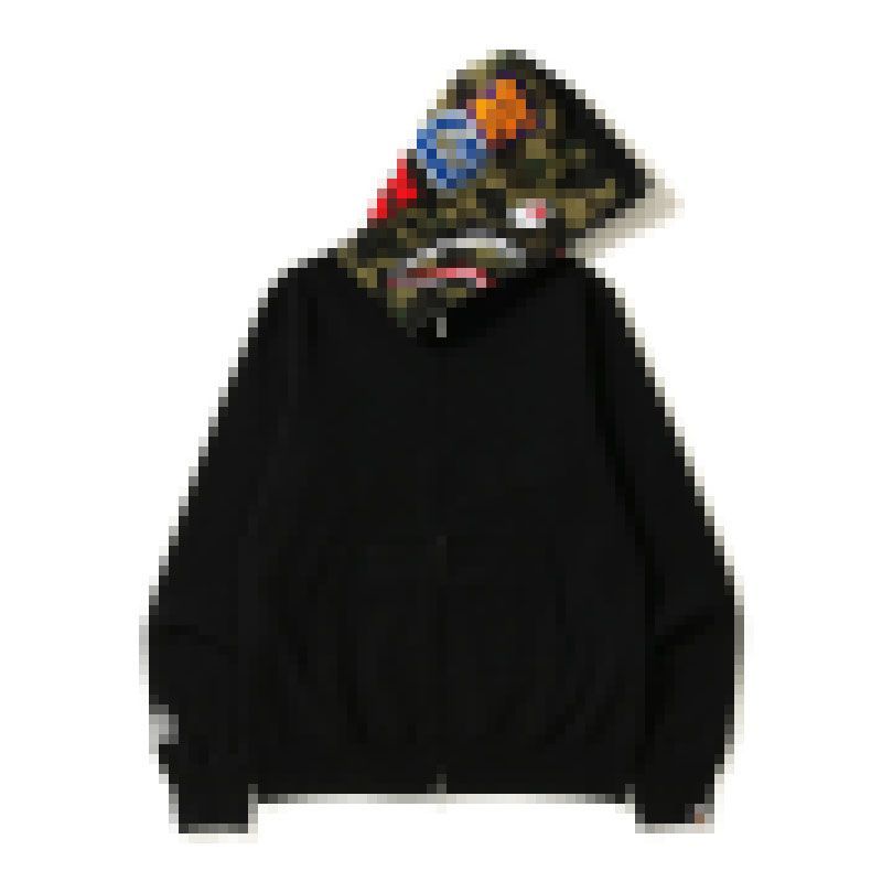 NEW A Bathing Ap Half Green Black Hoodie