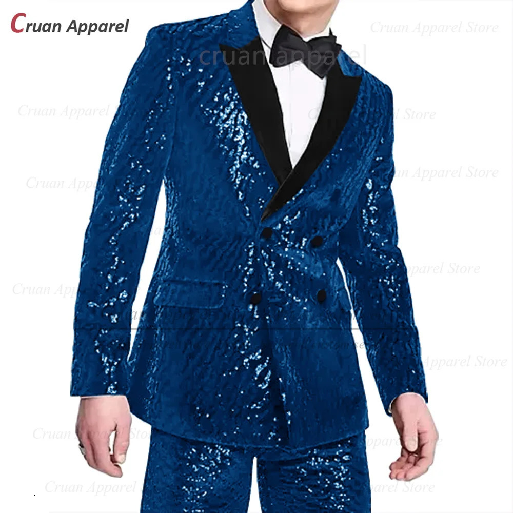 Veste à revers en velours en velours 2 pièces 2