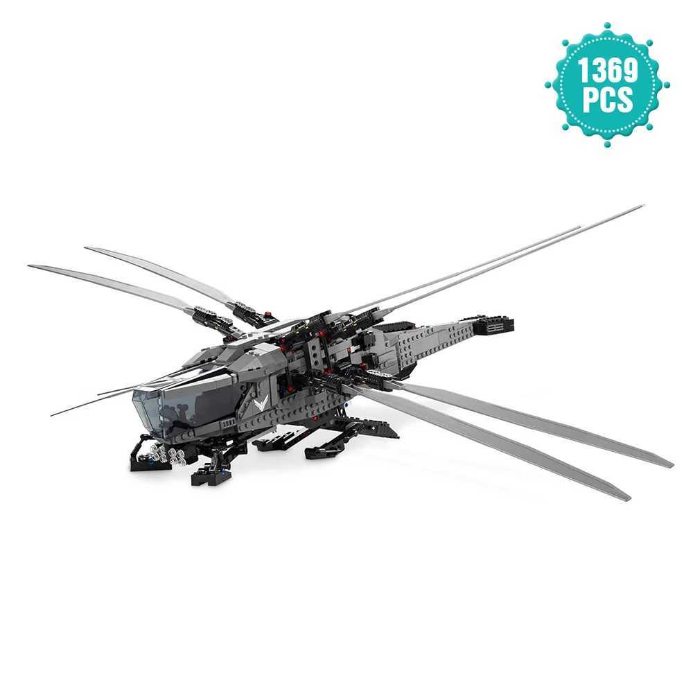 Building block LEGP Dune Royal Atreides Beast Ornithopter Plane Building Kit Ornithopter Plane Toy Model Best Gift for Kids and Adts 1369pcs C251-image-1031641504