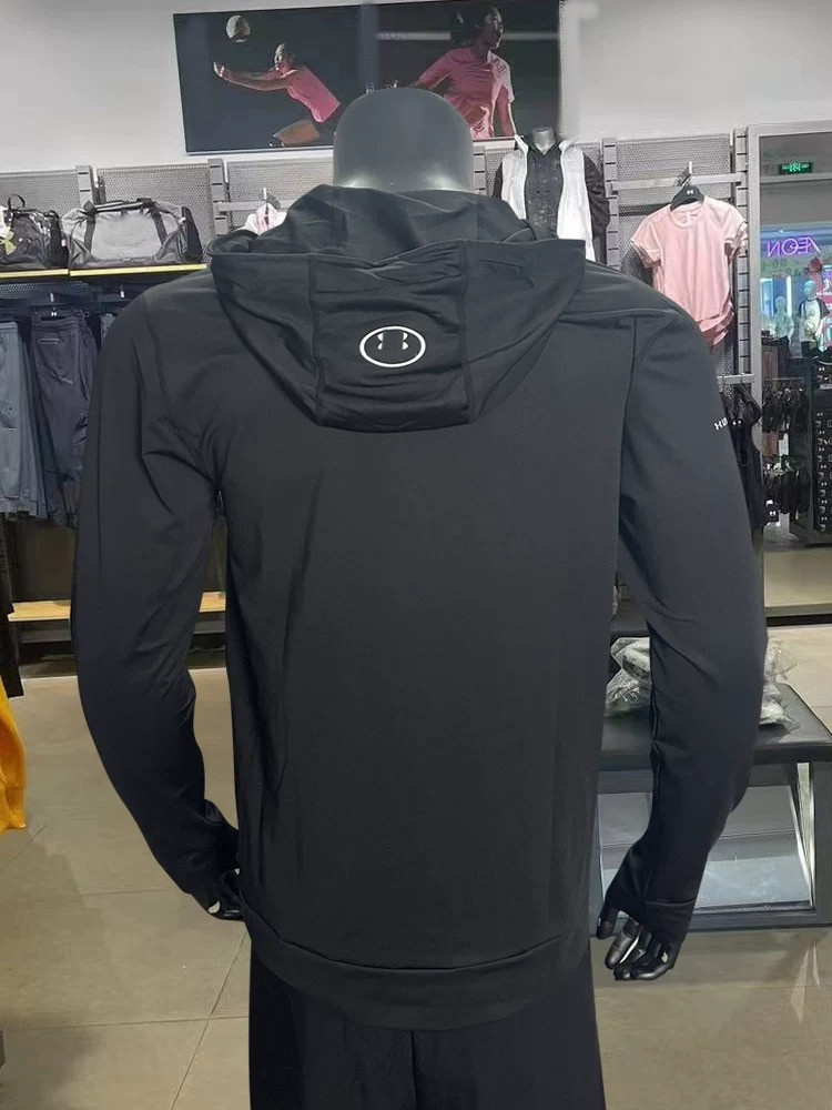 Men's casual gym fitness Exercise Training Wicking sweatshirt t-shirt Hoodies quick long sleeve shirt Half zipper Pullover Running sportswear J
