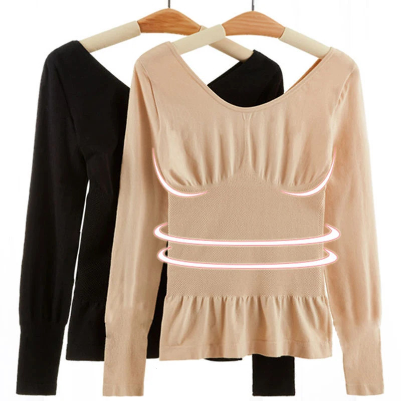Sous-vêtements pour femmes Ultra-mince Top chaud chaud à manches longues à manches longues T-shirt confortable sans couture 241024