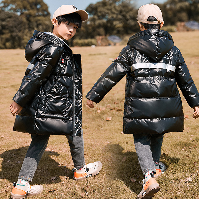 Down Coat Winter Designer Kids Jacket For Boys Real Raccoon Fur Thick Warm Baby Outerwear Coats 2 12 Girls Jackets Kid Fashion J260805