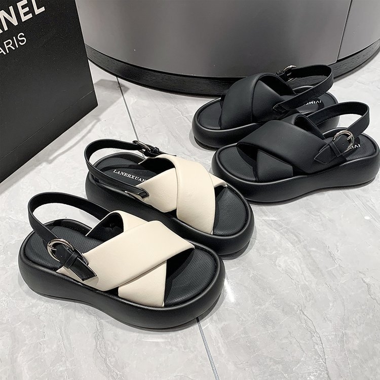 women's new temperament goddess summer autumn with flat leather square head single High heels urvs heel 2df9