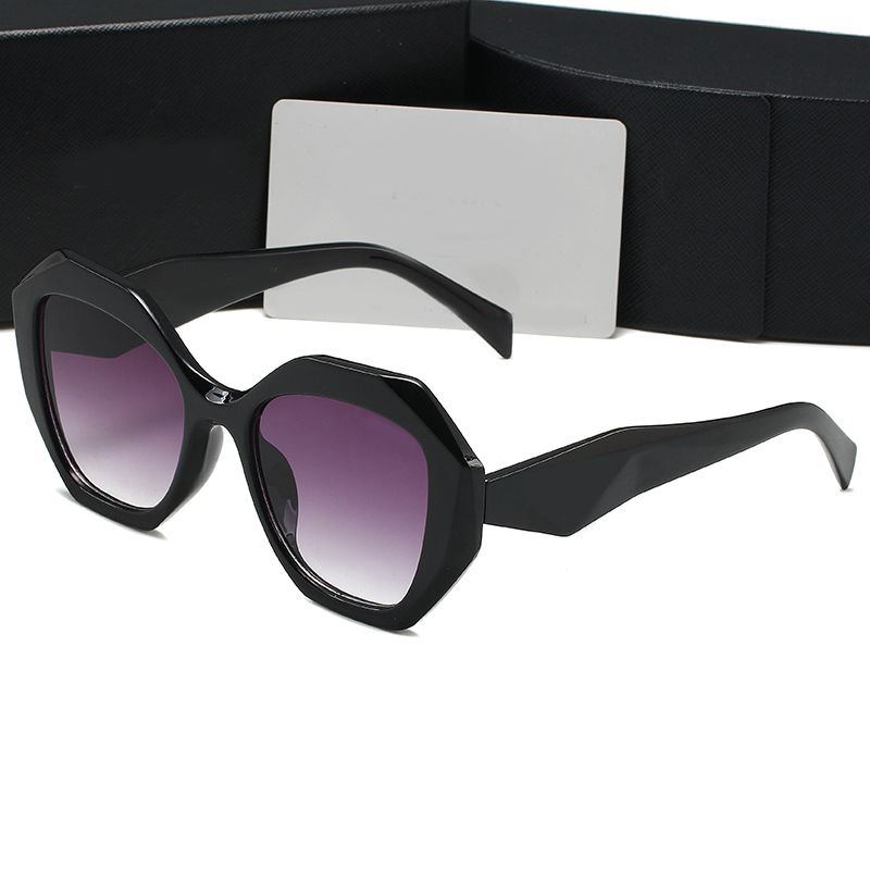Luxury for women mens designer triangle frame sun glasses designers goggle black white polarized sunglasses men lunette de soleil go023