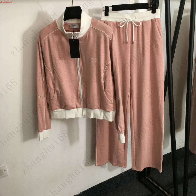 New Women Sports Suits Designer Suits Fashionable Long Sleeve Stand Collar Shirts Casual Pants Women Clothing Oct 30-image-922143819