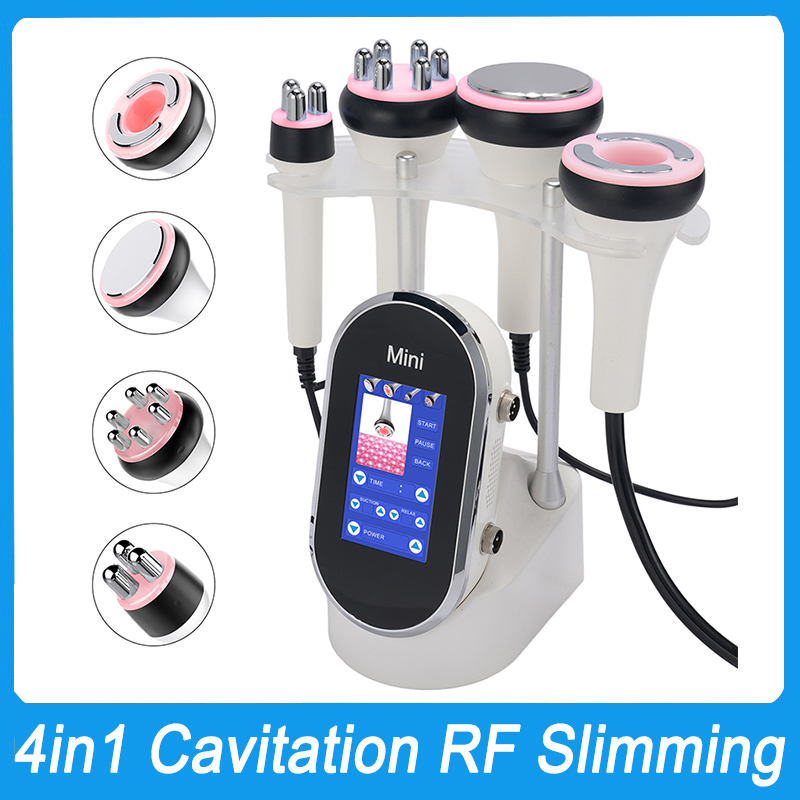 RF Beauty Tool 40K Cavitation Ultrasonic Body Slimming 4 in 1 Machine Multi-Polar Radio Frequency Anti-Wrinkle Skin Rejuvenation Face Lift Tighte
