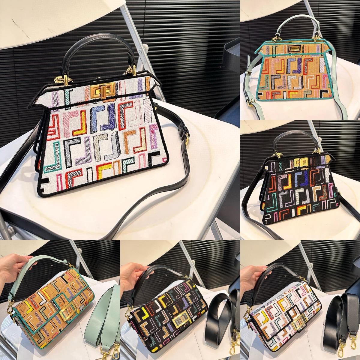 avec boîte Nouveaux sacs Femmes Casual Designer Mariage Date Cuir Sac à main Lettre Métal Triangle Sac à bandoulière Street Shopping Messenger Sa