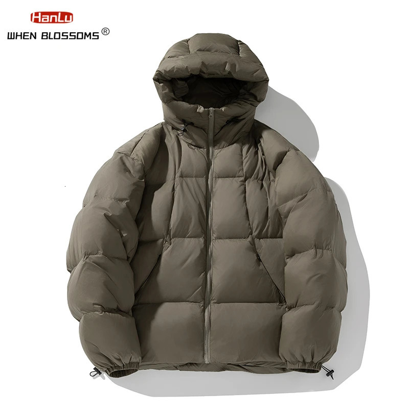 Mens winter down jacket High quality white duck Padded Lightweight Plump Warm Waterproof Hooded 241024