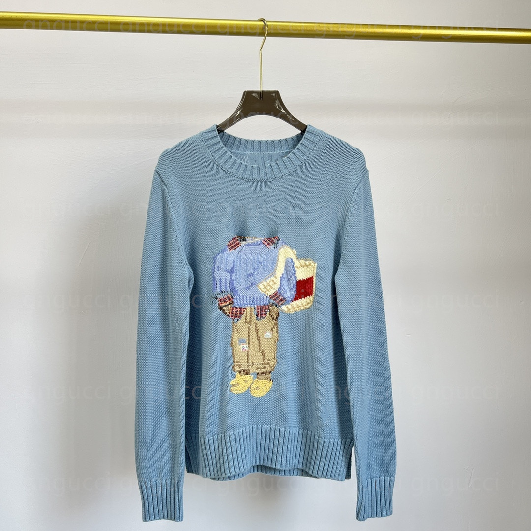 Mens Sweater Embroidery Fashion Knitted Sweaters Designer Women Knits Sweater Pullover Long Sleeve Casual Printed Wool Cotton Soft Unisex Hoodie
