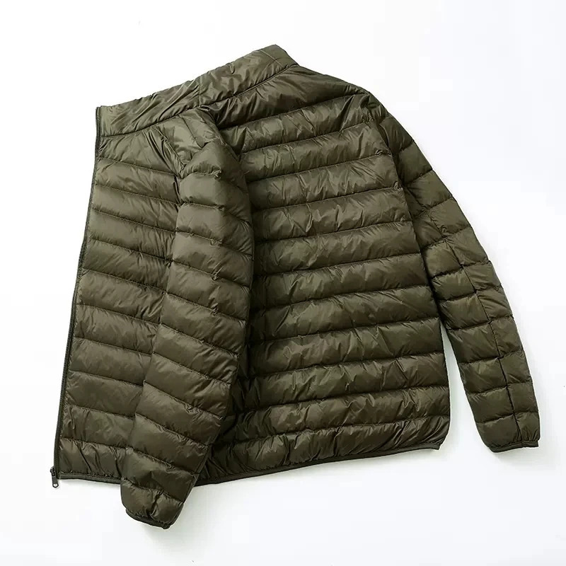 Mens AllSeason Ultra Lightweight Packable Down Jacket Water and WindResistant Breathable Coat Big Size Men Jackets y241024