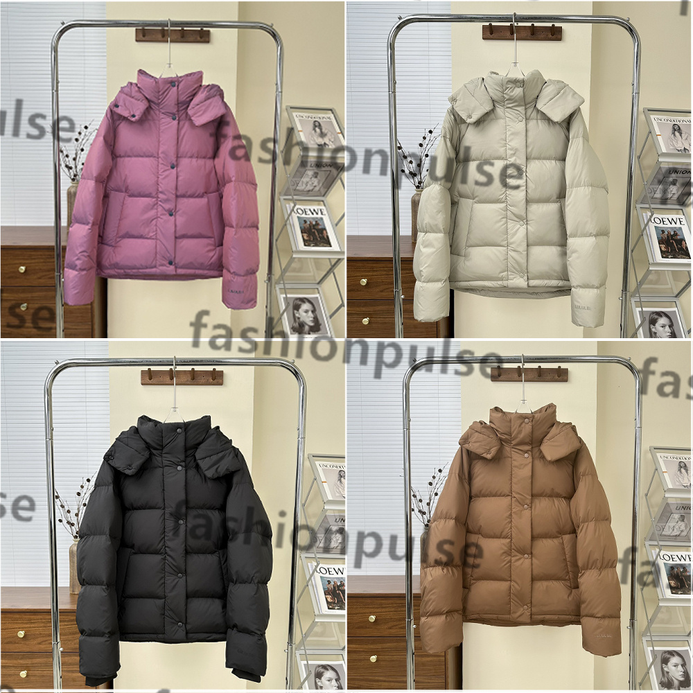 Womens Five-Panel Stitched Down Jacket designer hooded lightweight quilted hooded quilted fleece coat black parkas puffer winter coat