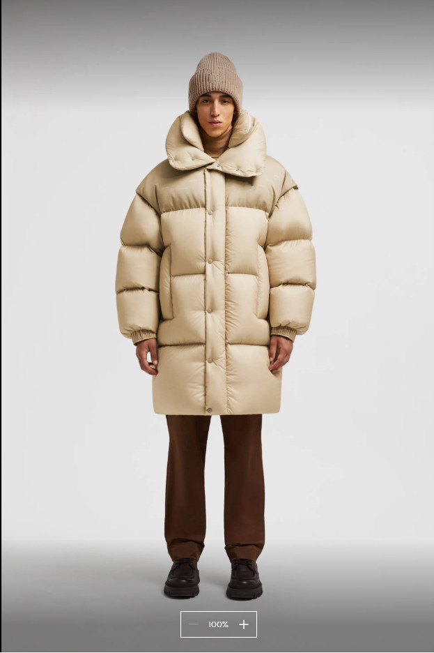 Unisex 2024 Autumn Winter Men's White Duck Down Parkas Jackets Zipper Thick Couple Striped Stand Collar Man's Slim Long Coats MKML24001