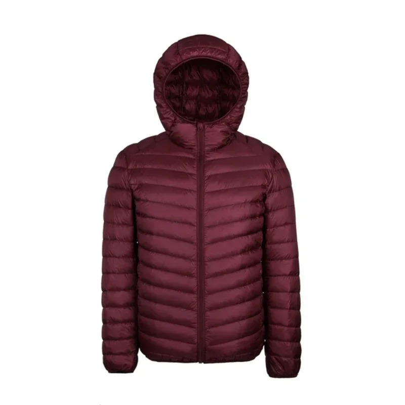Down Jacket Mens 2023 90 White Duck Super Light Lightweight Thermal Coat Hooded Feather FR986 241024