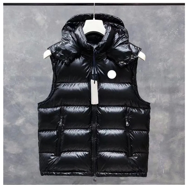 Designer Down Vest Embroidery Patch Removable Hood Mens Vests Women Gilet Maglia White Duck Down Puffer Jacket Winter Couple Outfit Waterproof Qu