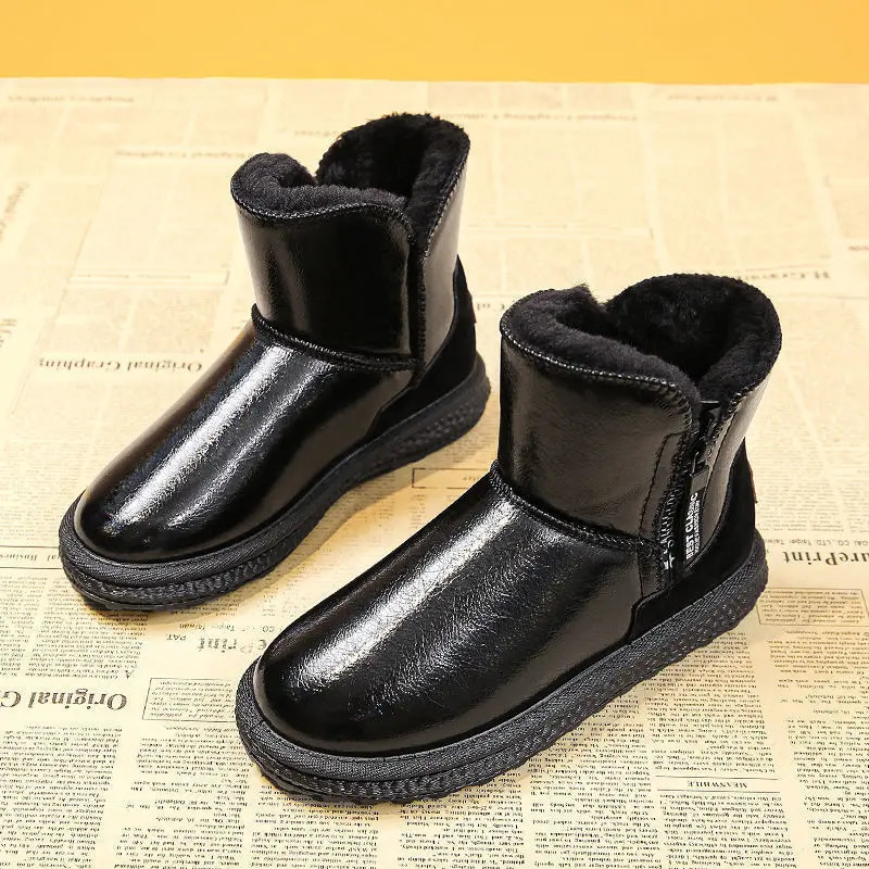 Waterproof Women Snow Trend Ankle Boots for Woman Thickened Winter Plush Short Cotton Ladies Shoes Botas Muje 712f
