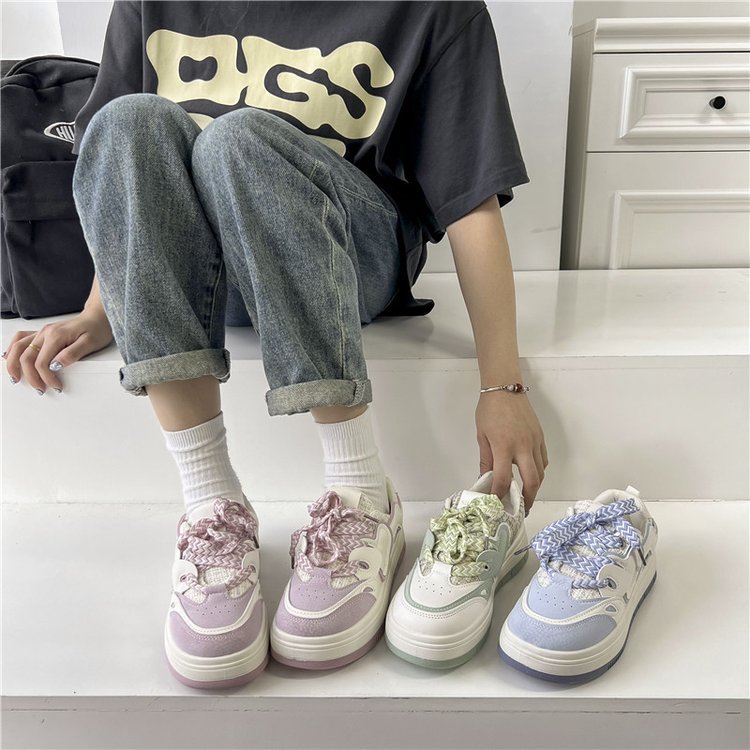 livraison gratuite baskets plate-forme féminine nouvelle version chaussures de course voyage paillettes classiques blancs de chaussures décontrac