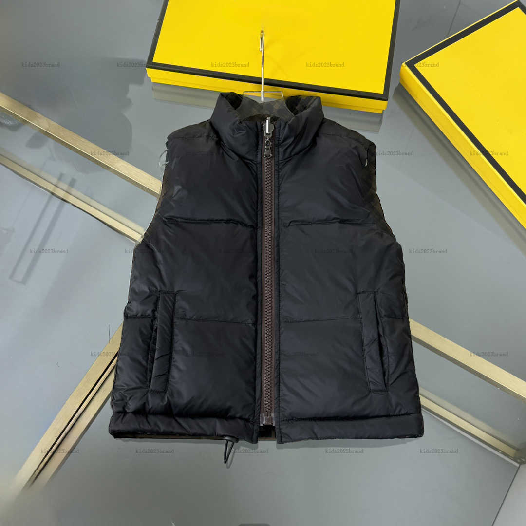 New baby vest Double sided use down child waistcoat kids designer clothes high-quality Letter printing boy girl sleeveless jacket