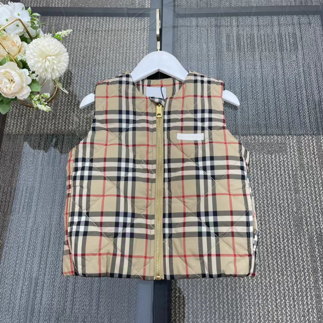 Baby Coat Kids vest kid Waistcoat Top toddler Jacket Thick Warm Outwear Sleeveless Clothing Girls Boys Jackets Pockets 100% cotton Size 100-160cm-image-799242304