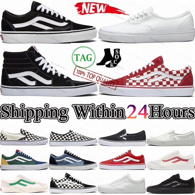 Designer Casual Shoes sneakers womens mens trainers old skool skateboard Black White fashion outdoor flats3JKx#