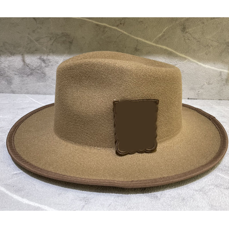 2023 Luxury Designer Bucket Hats For Women Fashion Winter Wool Top Hat Vintage Woolen Jazz Top Cap Womens Celebrity Versatile Flat Top Caps
