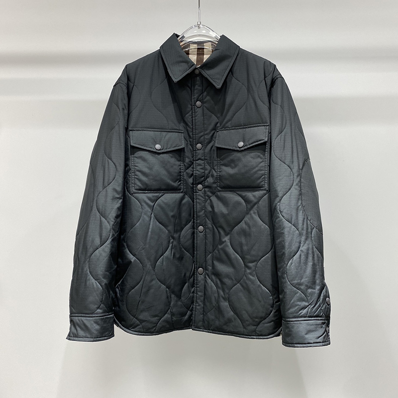 2023 New men's double-sided jacket design style Luxury brand cotton pocket logo embroidered patch jacket