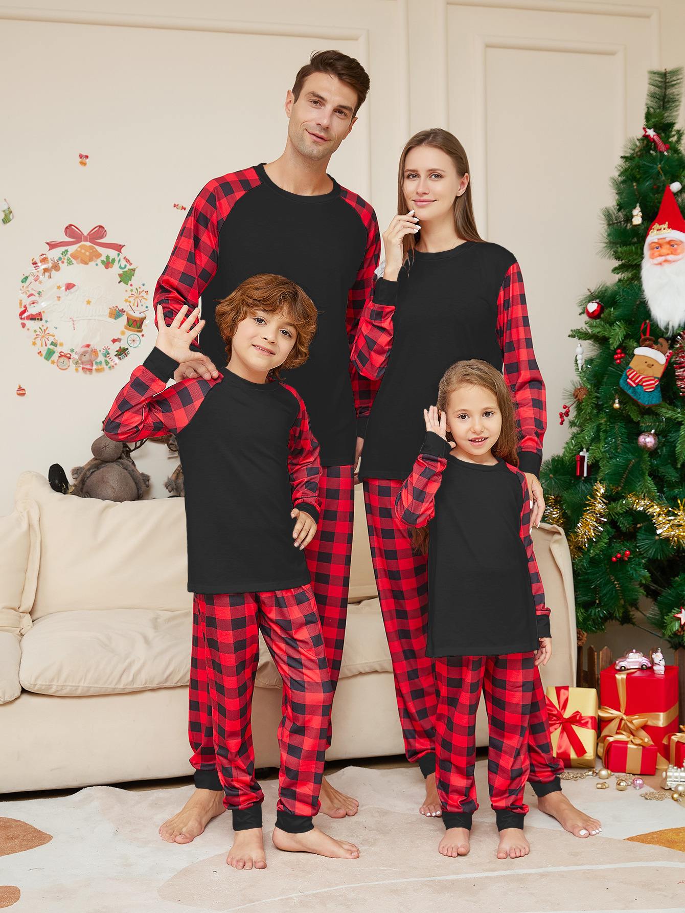 2026 perfume cologne New Merry Christmas Year's Clothes Mom Daughter Dad Son Baby Matching Outfits 2 Pcs Suit Family Pajamas Cotton Homewear Pj