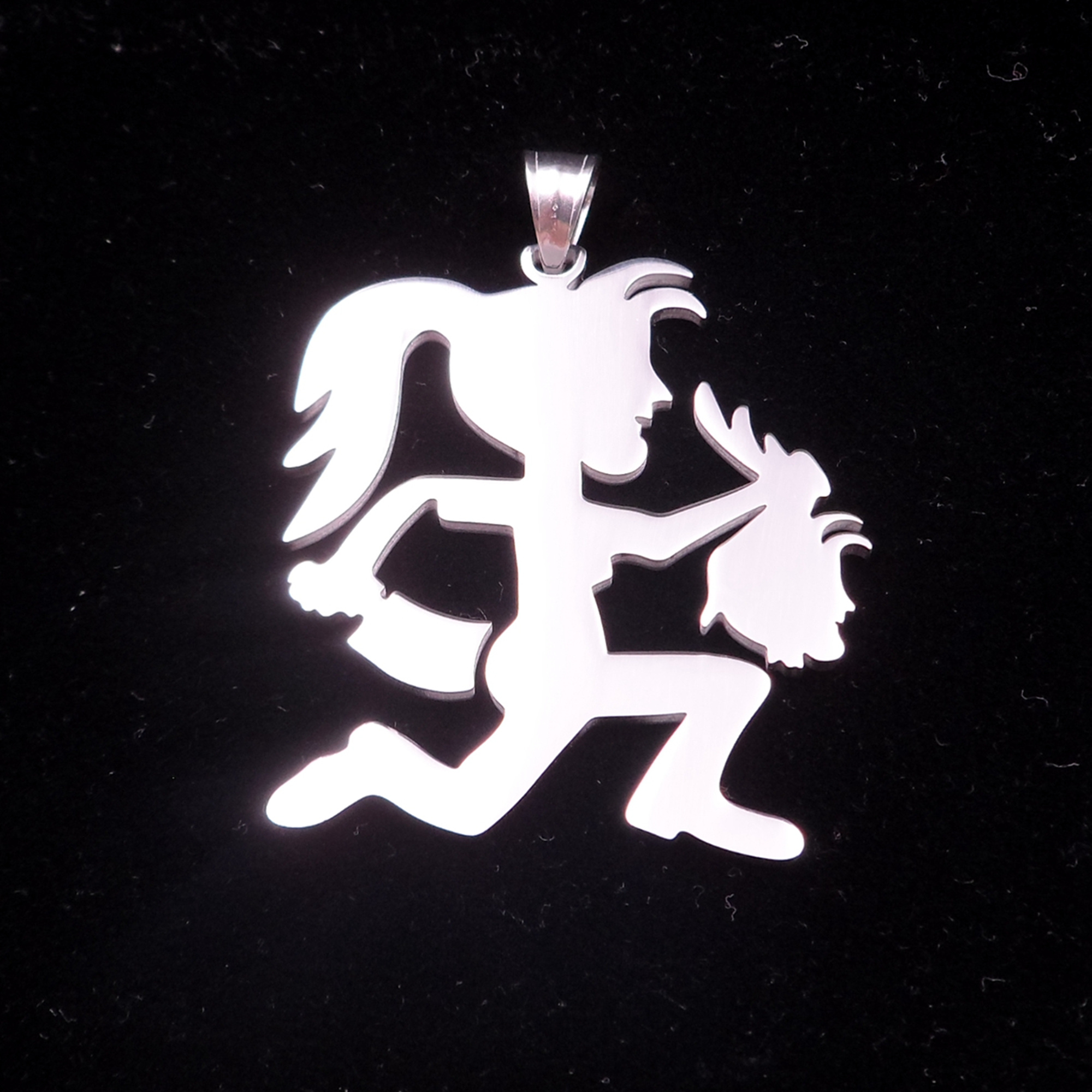 Grande fille en gros avec tête de fille, breloque GH, juggalo juggalette, vente ICP limitée avec collier boule de 30 pouces, livraison gratuite
