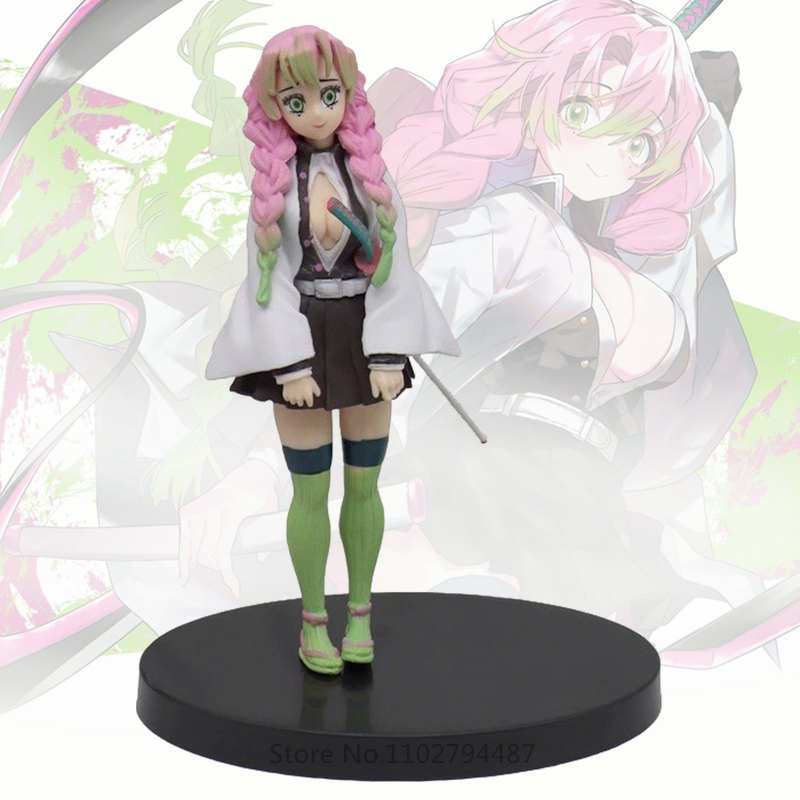 Finger Toys 16cm Kanroji Mitsuri Demon Slayer Kimetsu No Yaiba Anime Action Figure PVC Collection Model Toys Gifts for Kids Adult Decoration-image-899582006