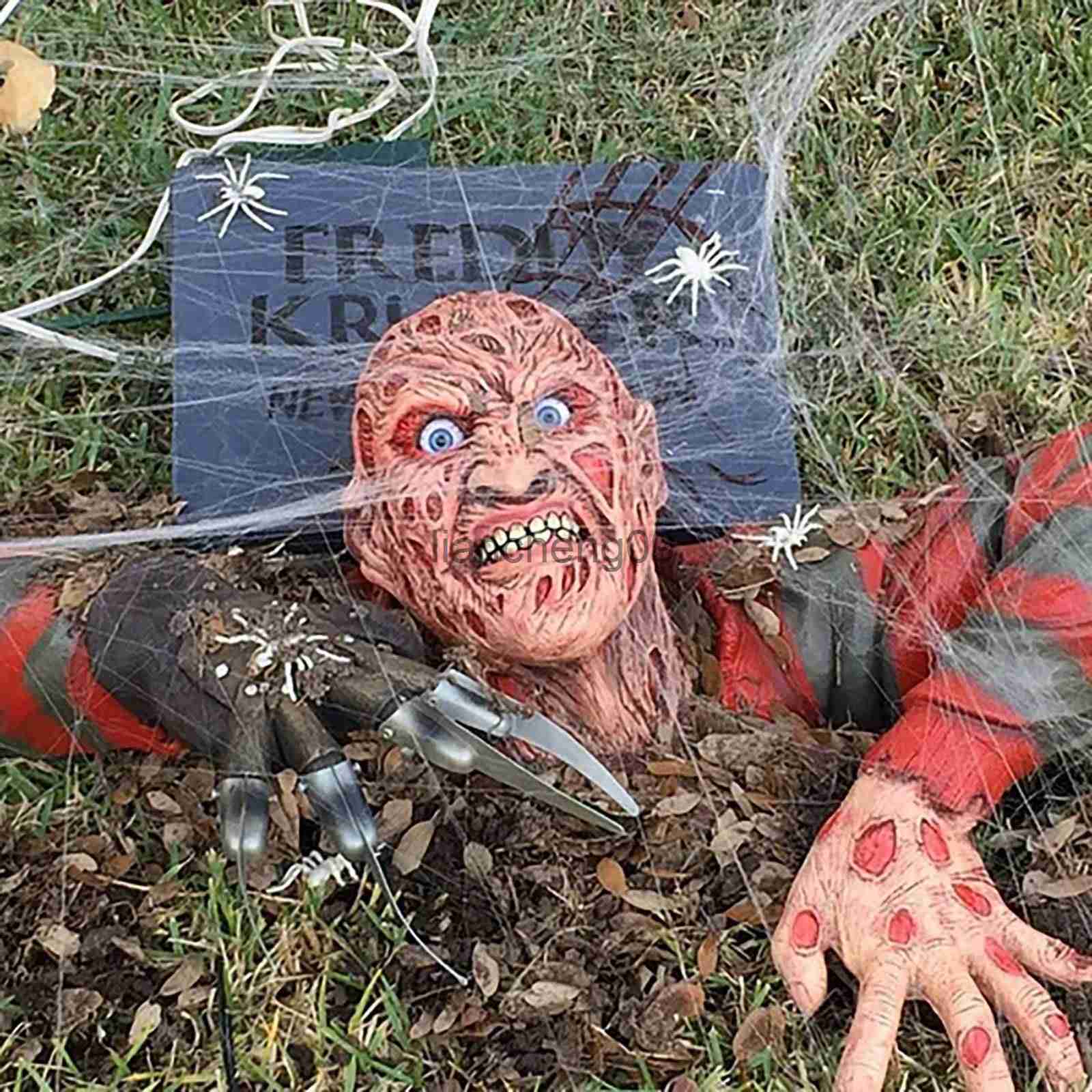 Party Decoration Nightmare Freddy Krueger Tomb Walker Wall Hanging Resin Crafts Halloween Horror Dolls Spooky Ambiance Party Holiday Decoration x-image-899625644