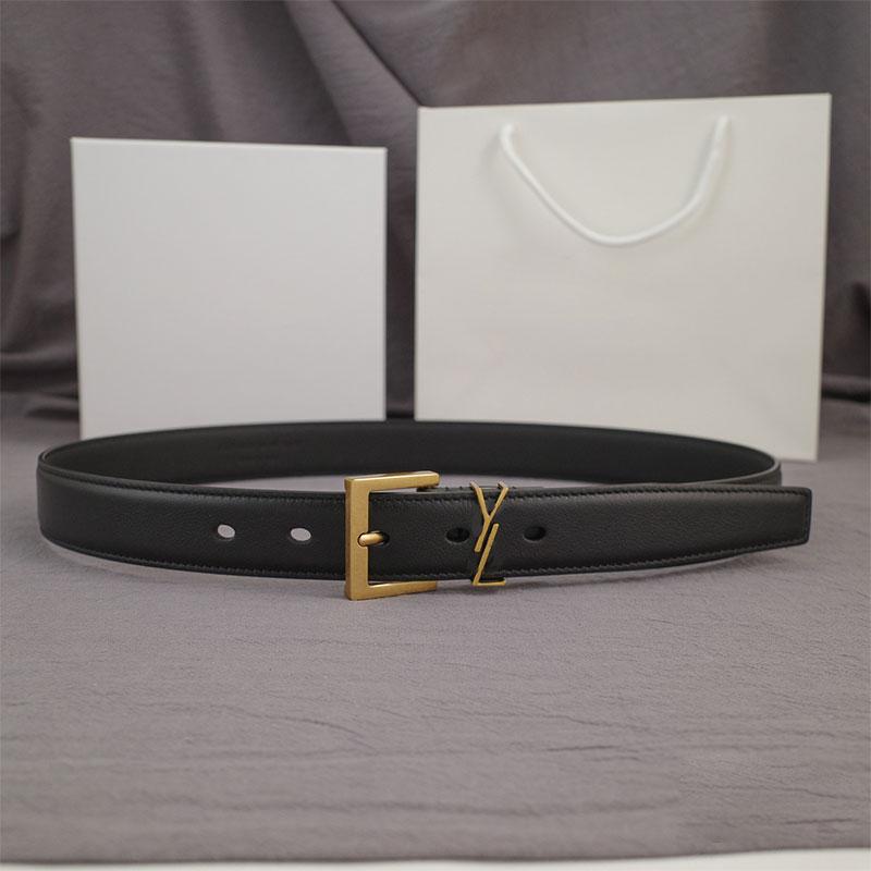 Womens Designer Belt Genuine Leather Belts for Women 3.0cm Width Leisure Needle Buckle 2 Color 4 Models Optional Lady Waistband Luxury Waist Gird-image-900036846