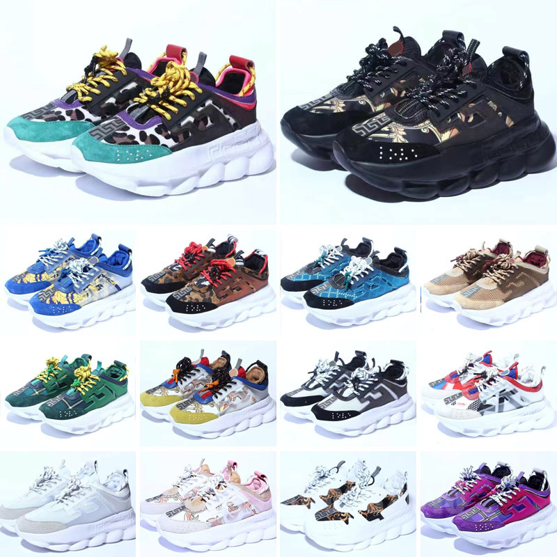 Top quality Italy reflective height reaction sneakers Casual Shoes triple black white multi-color suede red blue yellow fluo tan men women Traine-image-900488426