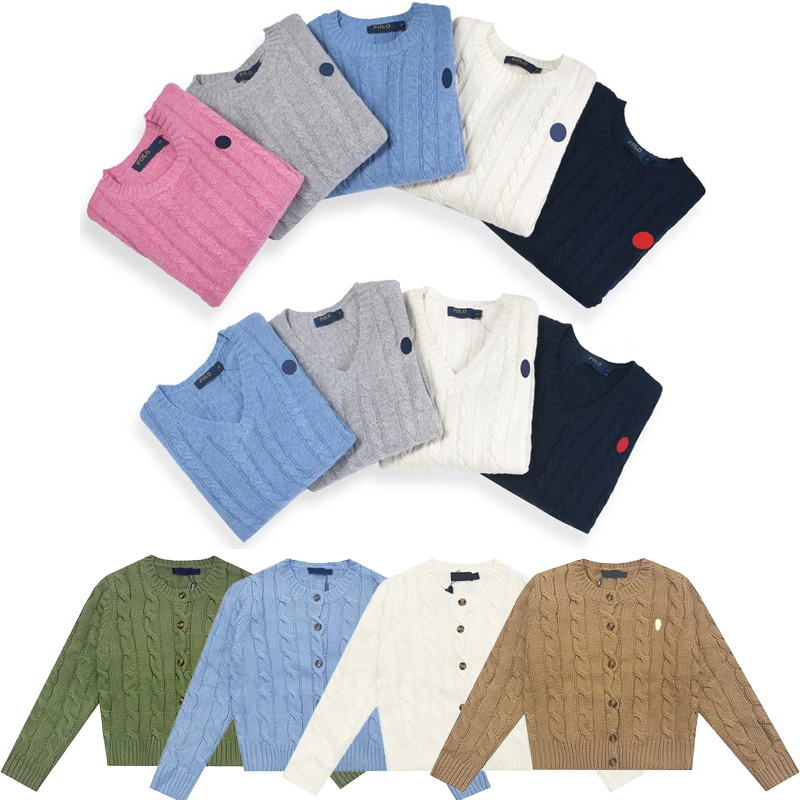 Designer Automne S Paskaux de qualité d'origine Loose et confortable Femme femme Pull Cardigan Small Pony Pony broderie Knitwear