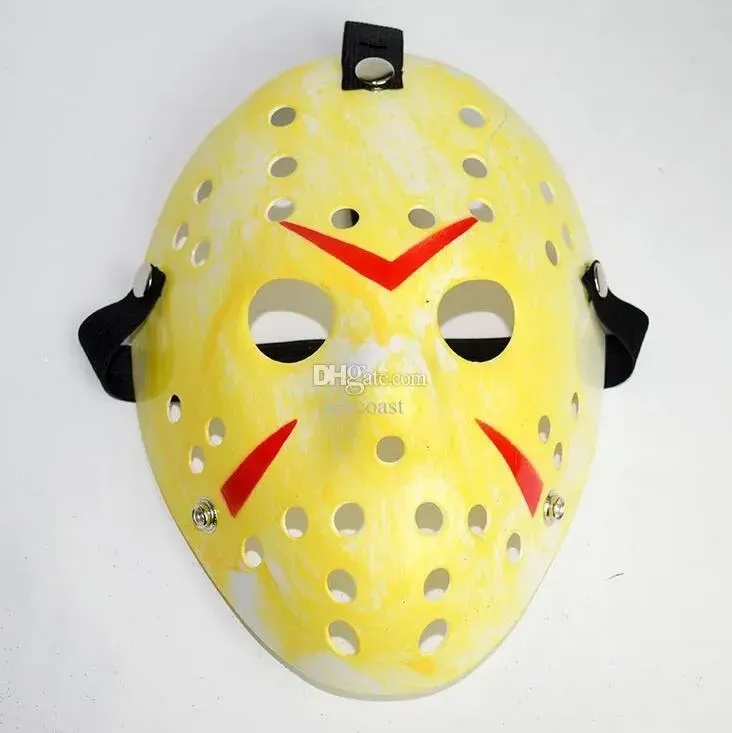 wholesale Masquerade Masks Jason Voorhees Mask Friday the 13th Horror Movie Hockey Mask Scary Halloween Costume Cosplay Plastic Party Masks DH87 871