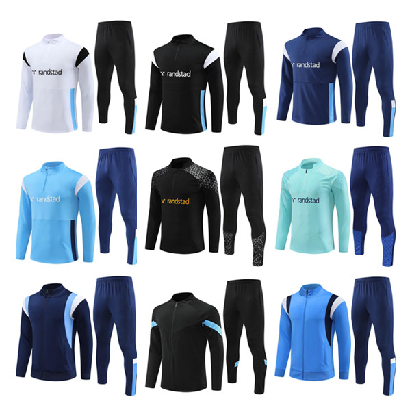 23 24 OM Men Football Tracksuit Soccer Training Suit 2023 AUBAMEYANG ALEXIS mens enfants survetement maillots de foot chandal tuta jogging