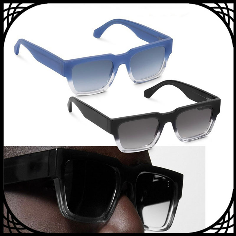 Designer high-quality beach party driving fashion cool UV400 gradient lenses with metal letters Z1955W for men and women-image-900499804