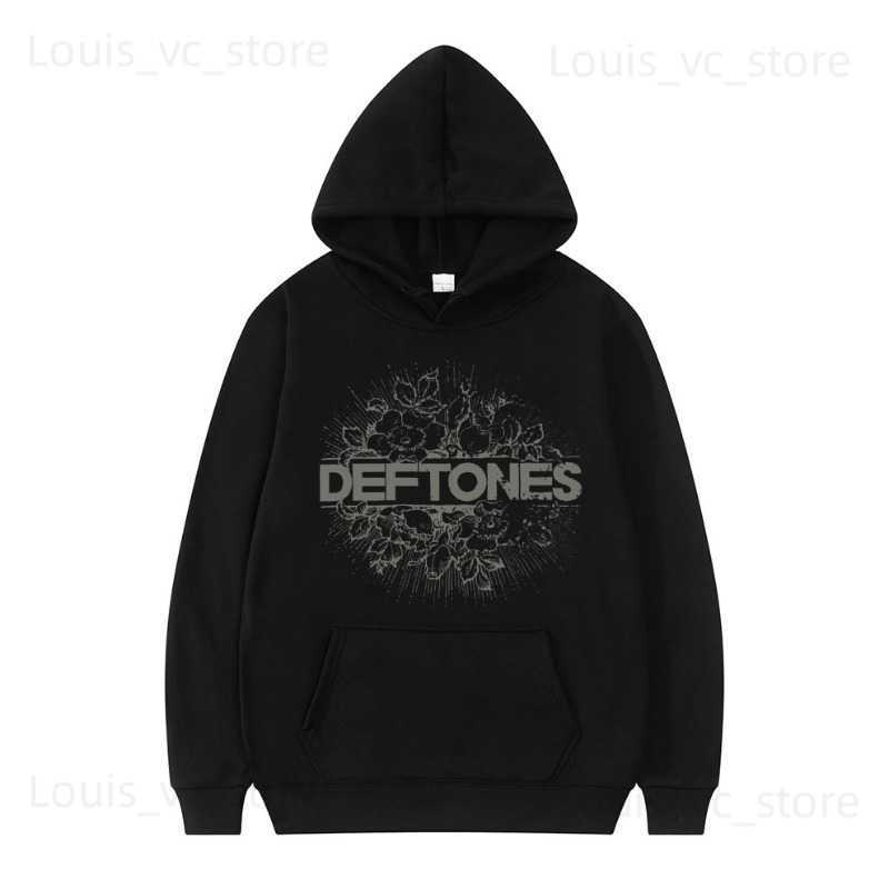 Sweats à capuche pour hommes Sweatshirts Mode Punk Metal Rock Band Sweat à capuche Floral Burst Imprimer Sweat Hommes Femmes Vintage Casual Pull