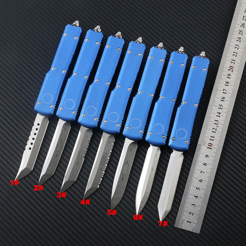 Blue D2 Blade Combat knife 7styles T6-6061 aluminum alloy Handle Tactical Combat Hunting knives Pocket Knives Rescue Utility EDC Tools-image-471916367