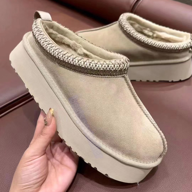 Tazz Slippers Australia Boots Designer Women Tasman Snow Winter Sheepskin Boots Platform Fur Slipper Womens Classic Ultra Mini Suede Wool Ankle Booties Size US 4-13 