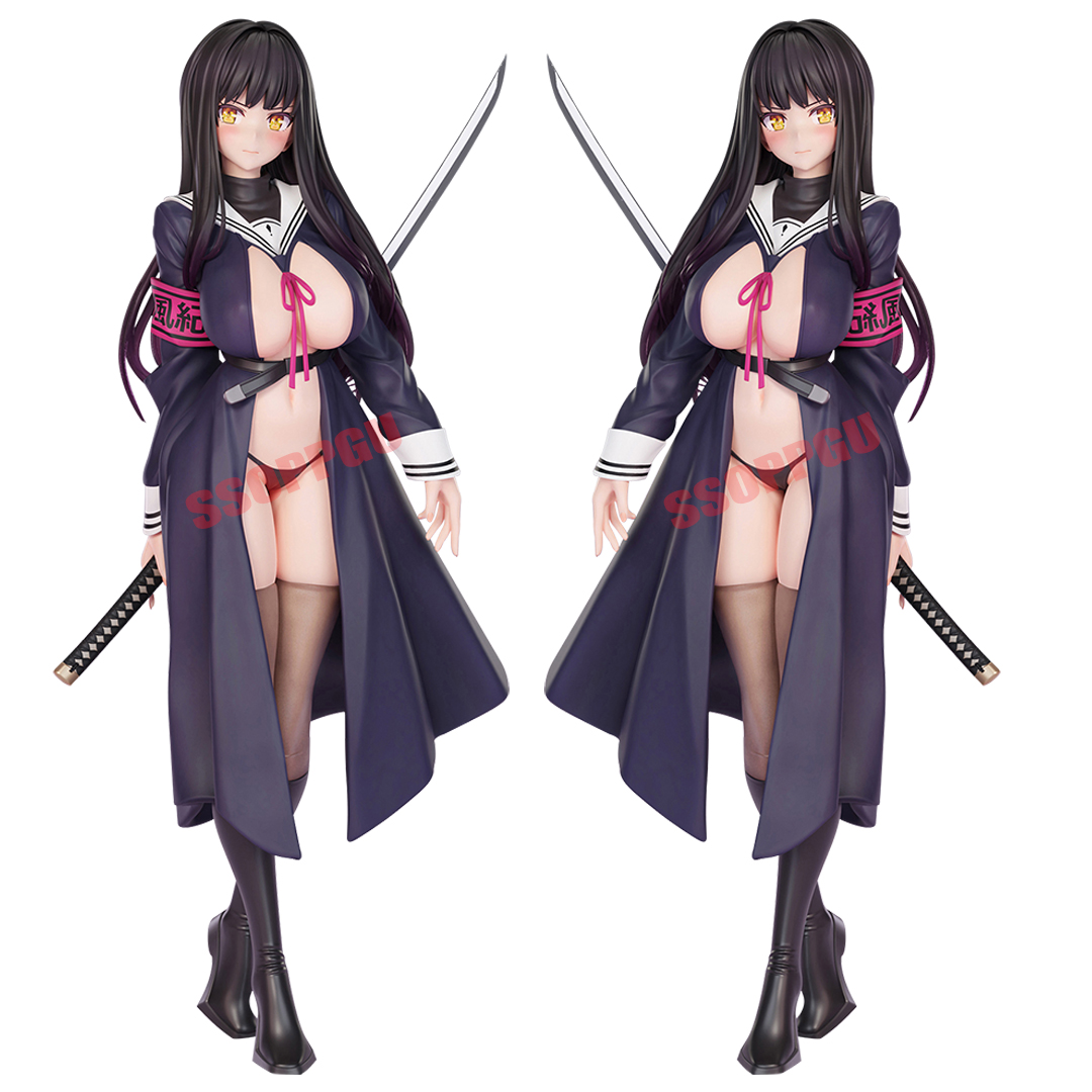 Finger Toys Bfull FOTS JAPAN Figure Haji Soku Zan Fuuki Iinchou 1/6 Anime Girl PVC Action Figure Toy Statue Adults Collection Model Doll-image-901185415