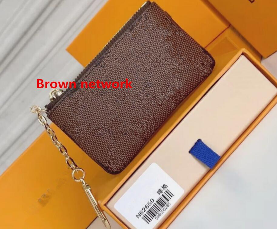 Portefeuille 4 couleurs en cuir avec porte-clés porte-cartes et porte-monnaie femme M62850LV